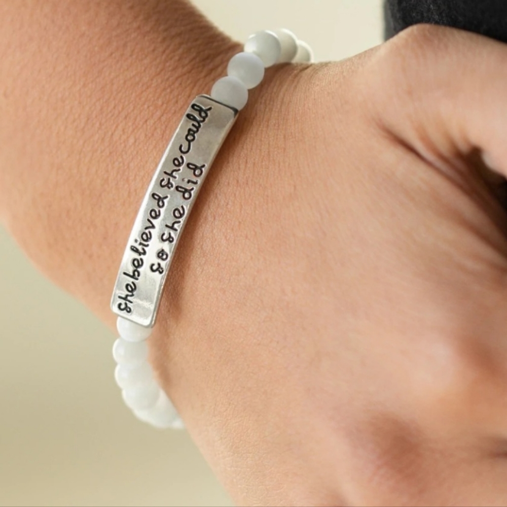 White bracelet paparazzi